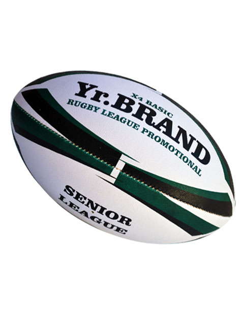 basic rubberised rugby league promotional ball